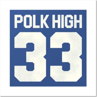 Al Bundy Polk High Football Jersey (Front/Back Print) Posters and Art